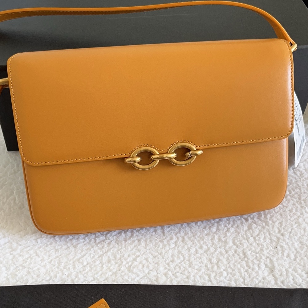 Saint Laurent YSL Smooth Calfskin Le Maillon Leather Shoulder Bag - Picture 3 of 16